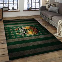 NBA Milwaukee Bucks Rectangle Rug Personalized Non-Slip Carpet Gift For Basketball Fans MBS02