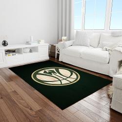 nba milwaukee bucks basketball legend team logo rectangle area light room mbs07