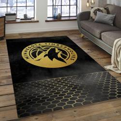 NBA Minnesota Timberwolves Rectangle Rug Personalized Non-Slip Carpet Gift For Basketball Fans MT25