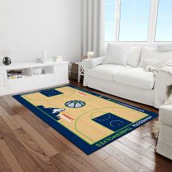 nba minnesota timberwolves basketball legend team logo rectangle area light room mt37