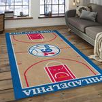 nba philadelphia 76ers basketball legend team logo rectangle area dark room p7601