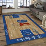 nba philadelphia 76ers basketball legend team logo rectangle area dark room p7603