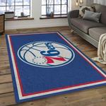 nba philadelphia 76ers basketball legend team logo rectangle area dark room p7604