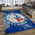 nba philadelphia 76ers basketball legend team logo rectangle area dark room p7614