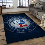 nba philadelphia 76ers basketball legend team logo rectangle area dark room p7617