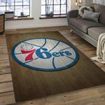 nba philadelphia 76ers basketball legend team logo rectangle area dark room p7638