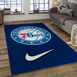 nba philadelphia 76ers basketball legend team logo rectangle area dark room p7643