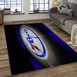 nba philadelphia 76ers basketball legend team logo rectangle area dark room p7647