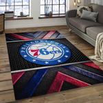 nba philadelphia 76ers basketball legend team logo rectangle area dark room p7648