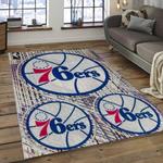 nba philadelphia 76ers basketball legend team logo rectangle area dark room p7654