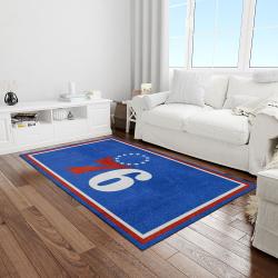 nba philadelphia 76ers basketball legend team logo rectangle area light room p7602