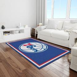 nba philadelphia 76ers basketball legend team logo rectangle area light room p7604