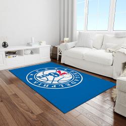 nba philadelphia 76ers basketball legend team logo rectangle area light room p7613