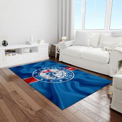 nba philadelphia 76ers basketball legend team logo rectangle area light room p7620
