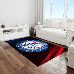 nba philadelphia 76ers basketball legend team logo rectangle area light room p7642