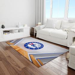 nba philadelphia 76ers basketball legend team logo rectangle area light room p7645