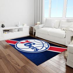 nba philadelphia 76ers basketball legend team logo rectangle area light room p7650