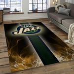 nba utah jazz basketball legend team logo rectangle area dark room uj04