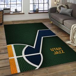 NBA Utah Jazz Rectangle Rug Personalized Non-Slip Carpet Gift For Basketball Fans UJ08