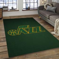 NBA Utah Jazz Rectangle Rug Personalized Non-Slip Carpet Gift For Basketball Fans UJ09