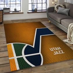 NBA Utah Jazz Rectangle Rug Personalized Non-Slip Carpet Gift For Basketball Fans UJ10