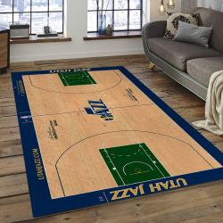 NBA Utah Jazz Rectangle Rug Personalized Non-Slip Carpet Gift For Basketball Fans UJ18