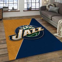 NBA Utah Jazz Rectangle Rug Personalized Non-Slip Carpet Gift For Basketball Fans UJ20