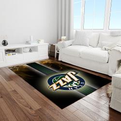nba utah jazz basketball legend team logo rectangle area light room uj04
