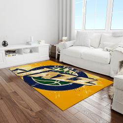 nba utah jazz basketball legend team logo rectangle area light room uj05