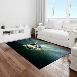 nba utah jazz basketball legend team logo rectangle area light room uj12