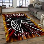 nfl atlanta falcons football team logo rectangle area rug dark room af02
