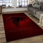 nfl atlanta falcons football team logo rectangle area rug dark room af07