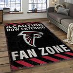 nfl atlanta falcons football team logo rectangle area rug dark room af10