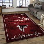 nfl atlanta falcons football team logo rectangle area rug dark room af12