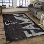 nfl atlanta falcons football team logo rectangle area rug dark room af14