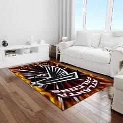 nfl atlanta falcons football team logo rectangle area rug light room af02