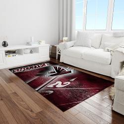 nfl atlanta falcons football team logo rectangle area rug light room af03