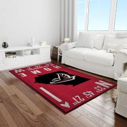 nfl atlanta falcons football team logo rectangle area rug light room af11