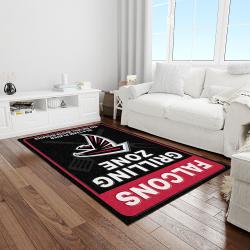 nfl atlanta falcons football team logo rectangle area rug light room af15
