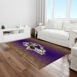 nfl baltimore ravens brillant football team logo rectangle area rug light room brv36