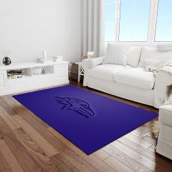 nfl baltimore ravens dynasty football team logo rectangle area rug light room brv25