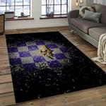 nfl baltimore ravens glorious football team logo rectangle area rug dark room brv15