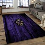 nfl baltimore ravens proud football team logo rectangle area rug dark room brv16