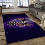 nfl baltimore ravens striking football team logo rectangle area rug dark room brv01