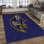 nfl baltimore ravens strong football team logo rectangle area rug dark room brv33