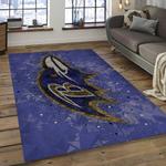 nfl baltimore ravens stunning football team logo rectangle area rug dark room brv29