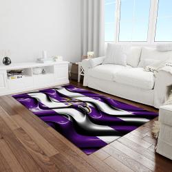 nfl baltimore ravens vibrant football team logo rectangle area rug light room brv05