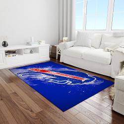 nfl buffalo bills art football team logo rectangle area rug light room bb29