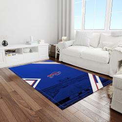 nfl buffalo bills fearless football team logo rectangle area rug light room bb28