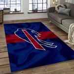 nfl buffalo bills mighty football team logo rectangle area rug dark room bb16